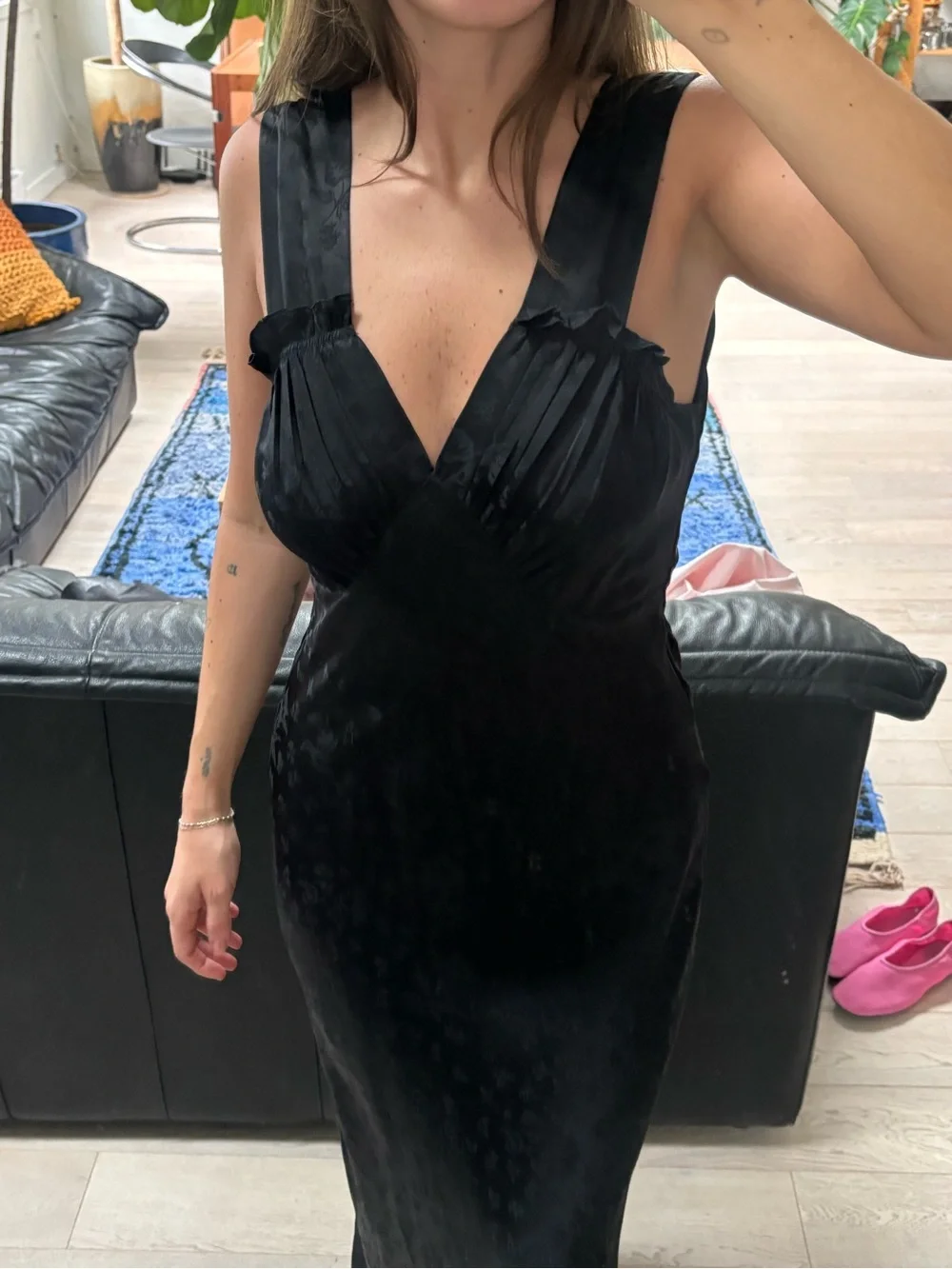 Realisation Par Ivy Dress Black Silk - Picture 2 of 2